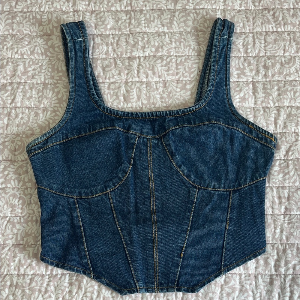 Classic Denim Crop Top